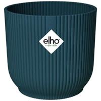 Vibes Round Flower Pot - Plastic - Ø25 - donkerblauw