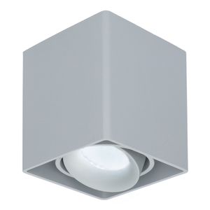 Dimbare LED Opbouwspot/plafondspot plafond Esto Grijs incl. GU10 spot 5W 6000K IP20 kantelbaar