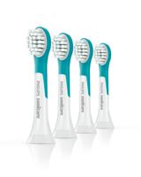 Philips Sonicare Sonicare for Kids 4+ Opzetborstel voor elektrische tandenborstel 4 stuk(s) Lichtgroen, Wit