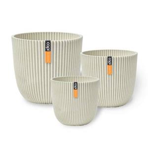 Capi Europe Set Pot bol Groove &apos;made with&apos; - Set S - Zaagsel beige