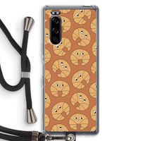 Croissant: Sony Xperia 5 Transparant Hoesje met koord