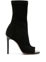 Paris Texas bottines en daim 105 mm - Noir - thumbnail