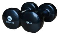 Vinyl dumbells 2 x 5.0 kg - thumbnail