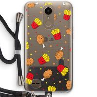 Chicken 'n Fries: LG K10 (2017) Transparant Hoesje met koord Chicken 'n Fries: LG K10 (2017) Transparant Hoesje met koord