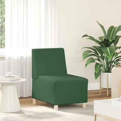 Sofa Stoel Jungle groen 55 x 74 x 82 cm Katoenen stof