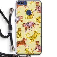Cute Tigers and Leopards: Huawei P Smart (2018) Transparant Hoesje met koord