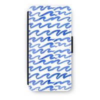 Blauwe golven: iPhone 8 Flip Hoesje