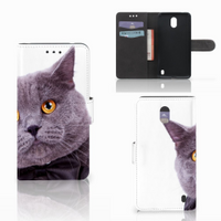 Nokia 2 Telefoonhoesje met Pasjes Kat