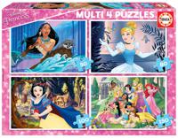 Set met 4 puzzels van 50 tot 150 stukjes Disney® Prinsessen EDUCA roze