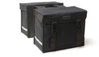 Dubbele fietstas New Looxs Canvasbag Camping - zwart - 66 liter