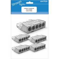 Lasklem 5-voudig mini S 0,2-2,5qmm Conex 5 stuks - 6647026 Lasklem 5-voudig mini S 0,2-2,5qmm Conex 5 stuks - 6647026