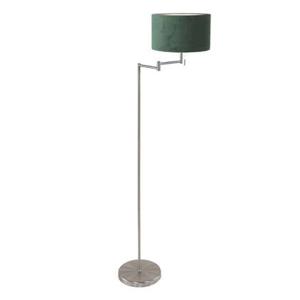 Mexlite Vloerlamp Bella Staal Lampenkap Ø 30cm Groen E27 Fitting