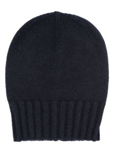 Boglioli fine-knit cashmere beanie - Bleu