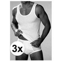 3x Witte Beeren heren ondergoed slips - maat XXL XXL  -