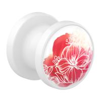 Tunnel met La vie en rouge Acryl Tunnels & Plugs