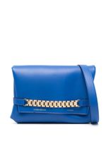 Victoria Beckham pochette Chain Pouch en cuir - Bleu