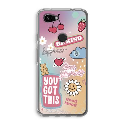 Positivity: Google Pixel 3a Transparant Hoesje