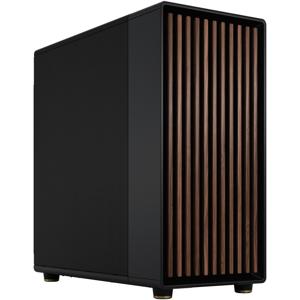 Fractal Design FD-C-NOR1X-01 computerbehuizing Midi Tower Zwart, Houtskool