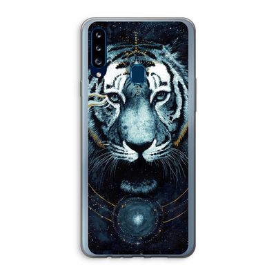Darkness Tiger: Samsung Galaxy A20s Transparant Hoesje