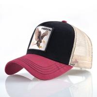 Katoenen geborduurde dierlijke Baseballcap (Red2 Eagle)
