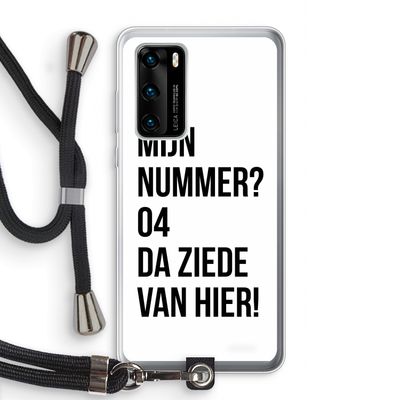 Da ziede van hier: Huawei P40 Transparant Hoesje met koord