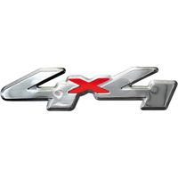 Aluminium Embleem/Logo - 4x4 - 12x3cm AV233305