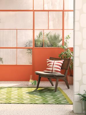 Scion - Buitenkleed Dhurrie Green 426307 - Vloerkleed