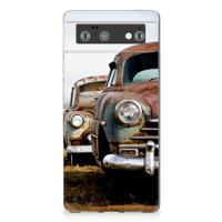 Google Pixel 6 Siliconen Hoesje met foto Vintage Auto