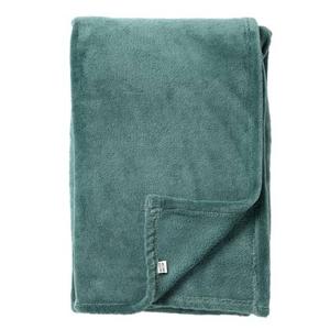 Dutch Decor Plaid 130x160 cm - OWEN - zachte coral fleece - groen|blau