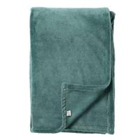 Dutch Decor Plaid 130x160 cm - OWEN - zachte coral fleece - groen|blau - thumbnail