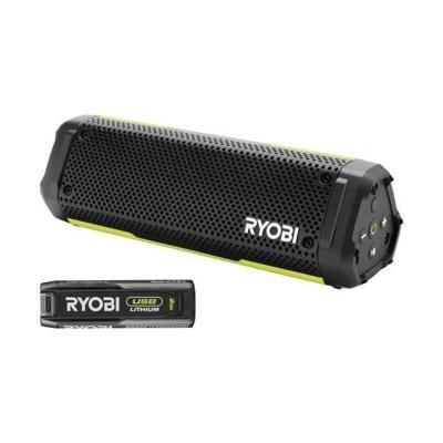 Bluetooth-luidspreker - RYOBI - 4V - IP67 - USB-C-kabel - 1 x 4V 2,0 Ah USB-lithiumbatterij