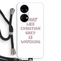 Christian Grey: Huawei P50 Transparant Hoesje met koord
