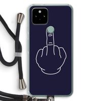 F**k U: Pixel 5 Transparant Hoesje met koord