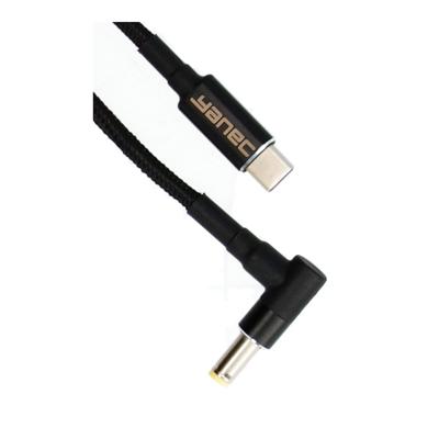 Yanec usb-c naar 5.5 x 2.5 mm laadkabel 1.8m