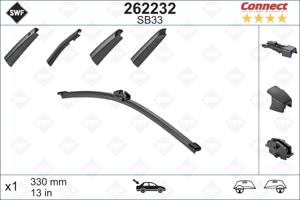 Wisserblad ALTERNATIVE CONNECT REAR SWF, Inbouwplaats: Achter, u.a. für Seat, VW, Porsche, Skoda, Volvo, BMW, Audi, Mercedes-Benz, Ford, Land Rover, A