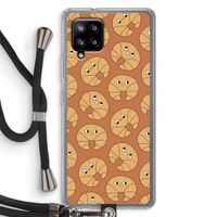 Croissant: Samsung Galaxy A42 5G Transparant Hoesje met koord