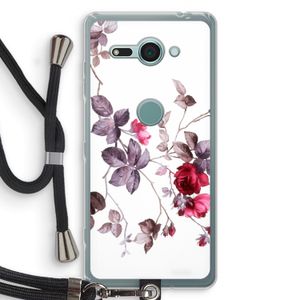 Mooie bloemen: Sony Xperia XZ2 Compact Transparant Hoesje met koord