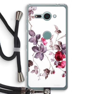 Mooie bloemen: Sony Xperia XZ2 Compact Transparant Hoesje met koord