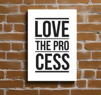 'Love the process' canvas schilderij 'Love the process' canvas schilderij