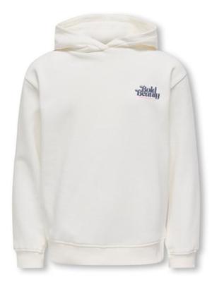 Kids ONLY winter hoodie meisjes - wit - KogHollylife - loose fit