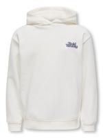 Kids ONLY winter hoodie meisjes - wit - KogHollylife - loose fit