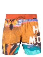 ETRO short de bain à imprimé graphique - Orange - thumbnail