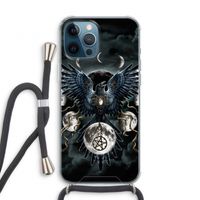 Sinister Wings: iPhone 12 Pro Transparant Hoesje met koord