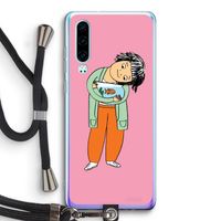 Visknuffel: Huawei P30 Transparant Hoesje met koord
