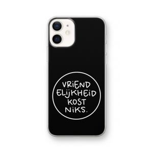 Vriendelijkheid: iPhone 12 Transparant Hoesje