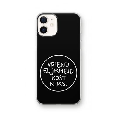 Vriendelijkheid: iPhone 12 Transparant Hoesje