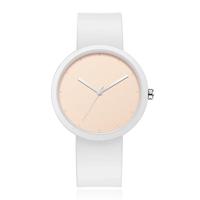 LGT JWLS Dameshorloge met Witte Rubberen Band - Witte Horlogekast met PVD Coating, Minimalistisch Design