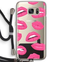 Bite my lip: Samsung Galaxy S7 Transparant Hoesje met koord