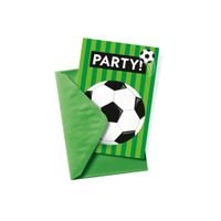 Voetbal Uitnodigingskaarten 6 Stuks Voetbal Uitnodigingskaarten 6 Stuks
