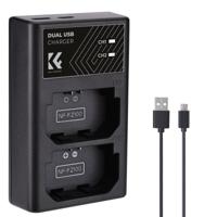 K&F Concept dual batterij-oplader voor NP-FZ100 met USB-C